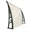 Aluminum frame retractable balcony awning arch roof polycarbonate awning canopy